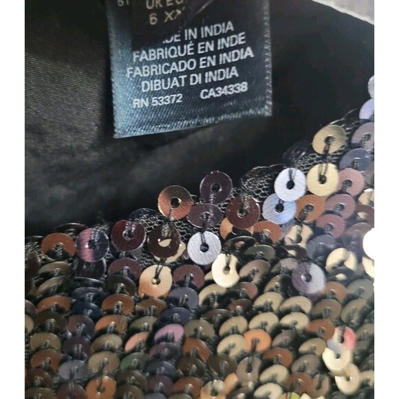 French Connection Sequin Ombre Mini Dress NWT Silver Black Cutout Waist Size 2 - Picture 6 of 10